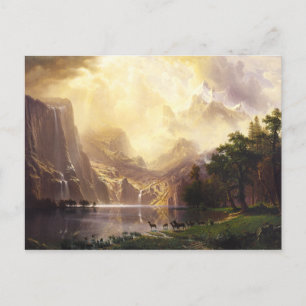Postale Albert Bierstadt En Montagne Carte De Voeux