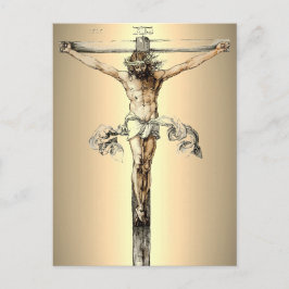 Postale Albrecht Dürer 1505 Le Christ en croix Carte posta