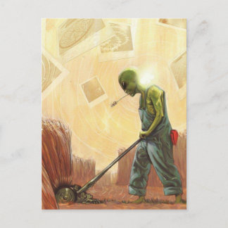 Postale Alien du fabricant de cercles de culture - Carte p