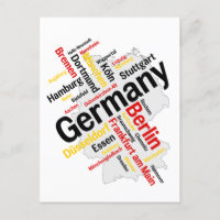 Allemagne Carte des villes