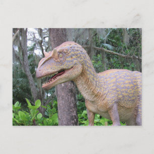 Postale Allosaurus - Dinosaure - Carte d'apprentissage