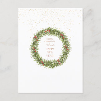 Postale Ambiance de Noël cosy Carte de voeux pliée