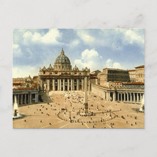 Postale Ancienne carte postale, Rome, Saint-Pierre et Vati