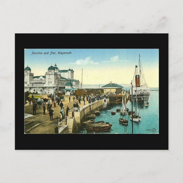 Postale Ancienne carte postale, Weymouth, Dorset, en 1908 (Devant)