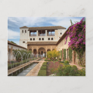 Postale Andalousie - Generalife de l'Alhambra carte postal