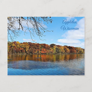 Postale Appleton, Wisconsin Fall Leaves Photo Carte Postal