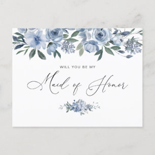 Postale aquarelle florale Carte d'honneur