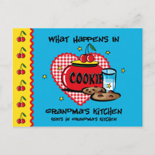 Postale Arrive dans la carte de recettes de cuisine de gra