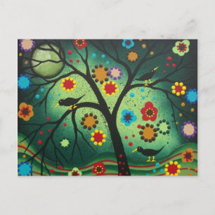 Postale ART POPULAIRE Jamais seul par LORI EVERETT carte p