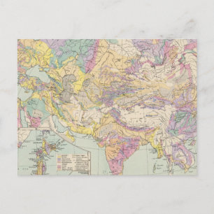 Postale Asien u Europa - Atlas Carte de l'Asie et de l'Eur