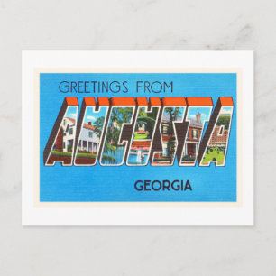 Postale Augusta Georgia GA Vieux Vintage voyage Carte post