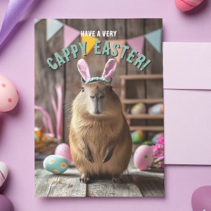 Postale Ayez une carte Capybara de Pâques très appétissant