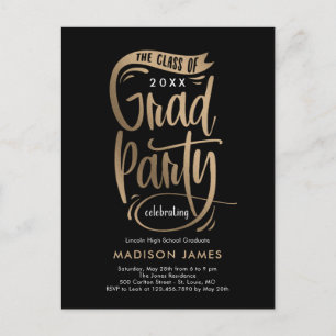 Postale Bannière de fête Carte d'invitation pour la fête d