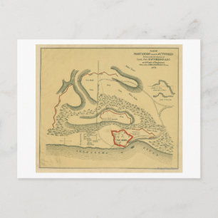 Postale Bataille de Fort Henry - Guerre civile Carte panor
