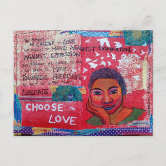Postale bell hooks inspiration Choisir d'aimer carte posta
