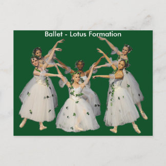 Postale Belle carte de formation Ballet Lotus