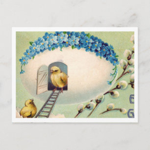 Postale Belle carte de Pâques vintage