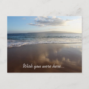 Postale Belle Plage Souhaite Que Vous Étiez Ici Carte Post