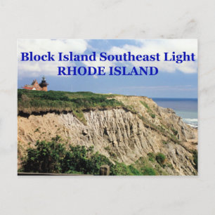 Postale Block Island Southeast Lighthouse, RI Carte postal