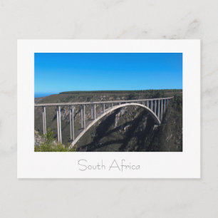 Postale Bloukrans Bridge Tsitsikamma Afrique du Sud Carte 