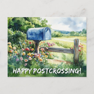 Postale Boîte aux lettres du pays de croisement - Carte po