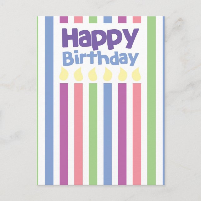 Postale Bonne carte de bande d'anniversaire (Devant)