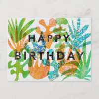 Bonne carte de voeux d'anniversaire dans l'effet s