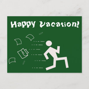 Postale Bonne carte de voeux de vacances pour collègues