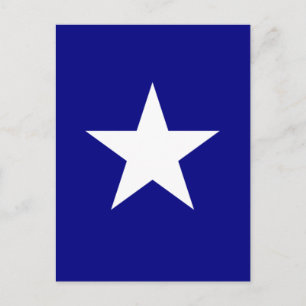 Postale Bonnie Bleu Drapeau avec Lone White Star Carte pos