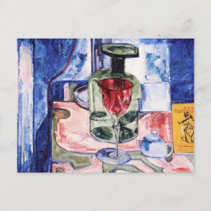 Postale Bouteille verte Still Life par Hans Hofmann Carte 