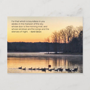 Postale Brume matinale sur la carte du lac
