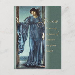 Postale Burne-Jones Night CC0562 Mots réconfortants Carte 