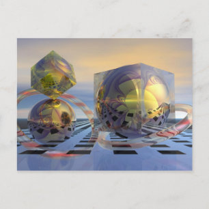 Postale Carte 3d surréaliste