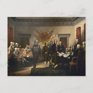 Postale Carte à gaz Déclaration d'indépendance