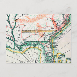 Postale Carte : Amérique du Nord, 1742