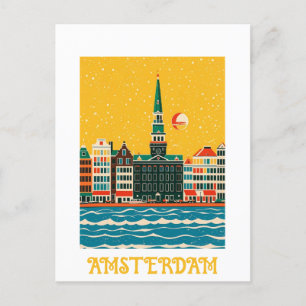 Postale Carte Amsterdam Pays-Bas