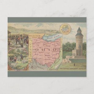 Postale Carte ancienne de l'Ohio