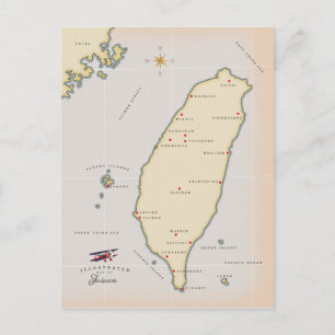 Postale Carte ancienne de Taïwan