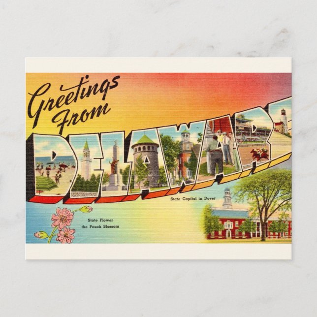 Postale Carte ancienne du Delaware  (Devant)
