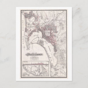 Postale Carte antique de 1903 de San Diego, Californie,