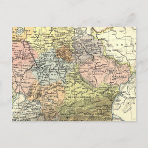 Postale Carte antique de l'Europe de l'Est