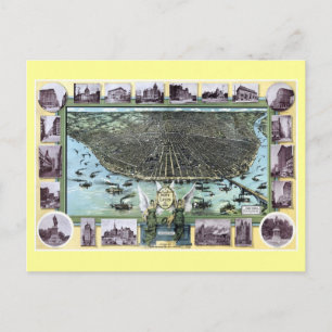 Postale Carte antique de Saint-Louis en 1896