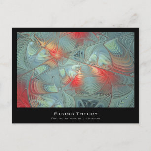Postale Carte Artiste Fractale Théorie Chaîne
