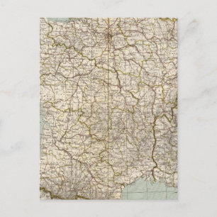 Postale Carte Atlas France
