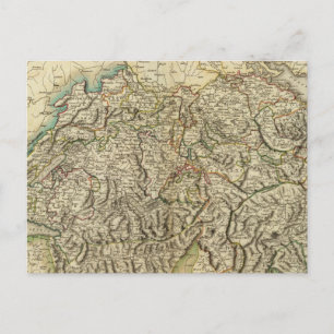 Postale Carte Atlas Suisse - Suisse