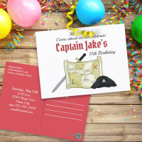 Carte au trésor de pirate pour enfants Simple Anni