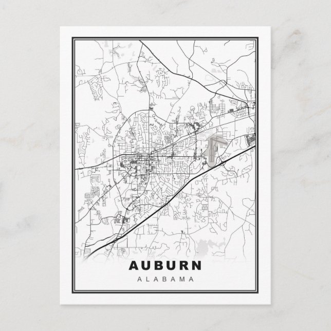 Postale Carte Auburn (Devant)