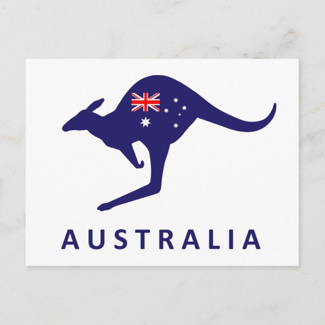 POSTALE CARTE AUSTRALIA KANGAROO (Devant)