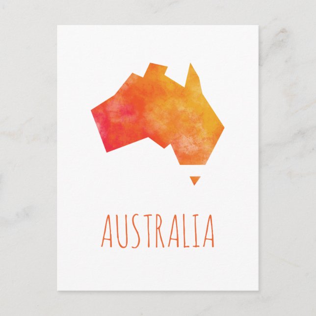 Postale Carte Australie (Devant)