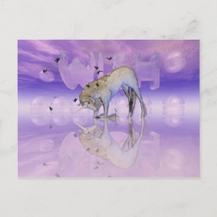 Postale carte avec Unicorn, Wish